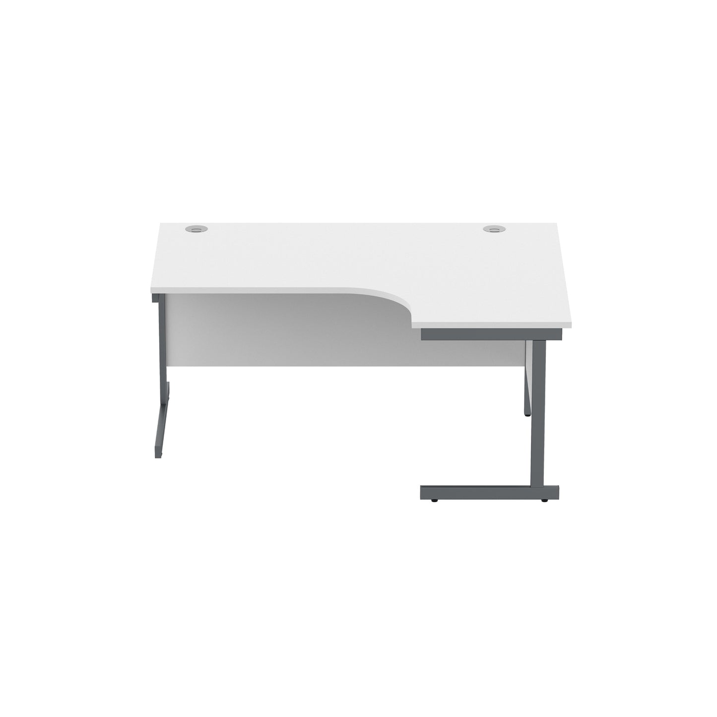 Office Right Hand Corner Desk with Steel Single Upright Cantilever Frame (FSC)