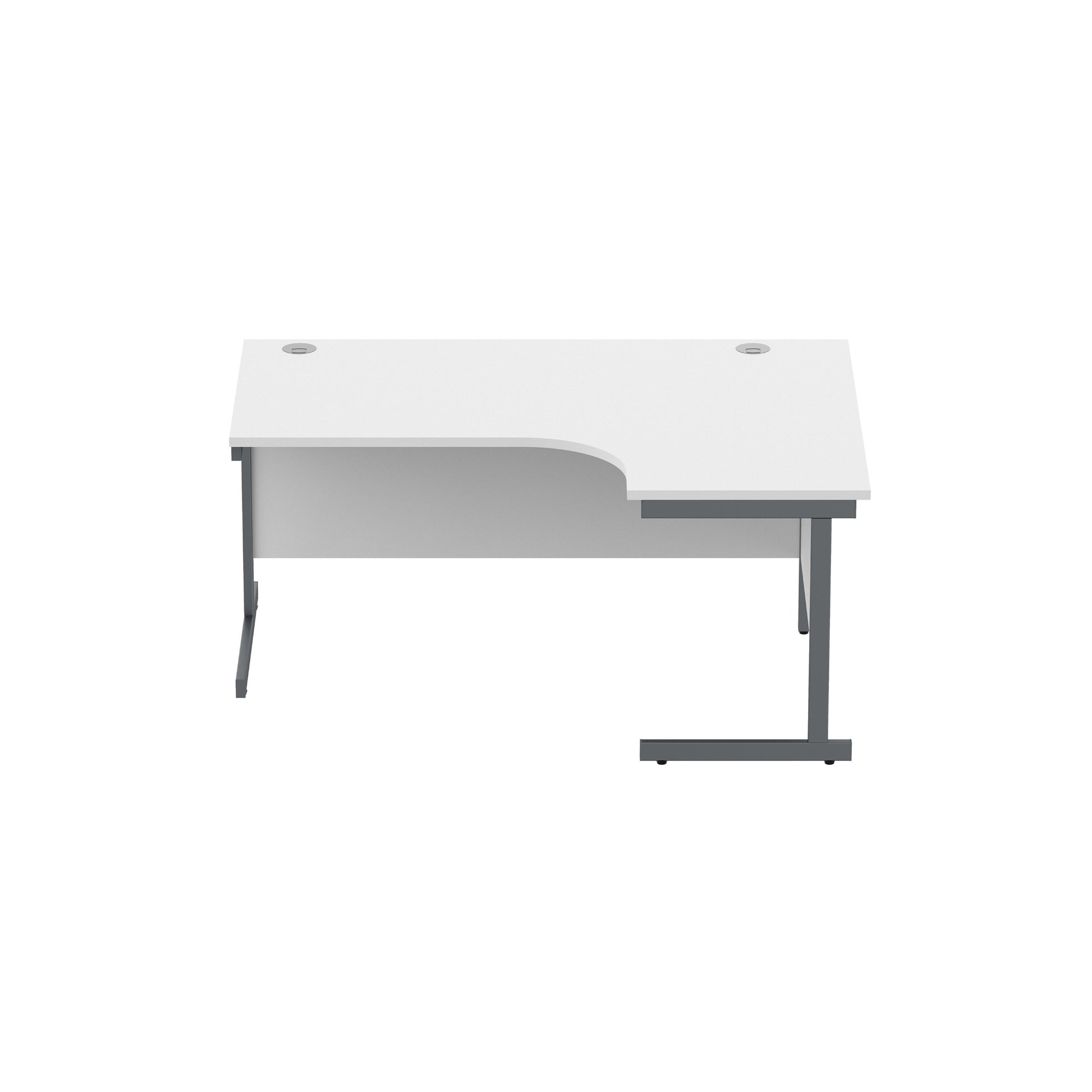 Office Right Hand Corner Desk with Steel Single Upright Cantilever Frame (FSC)