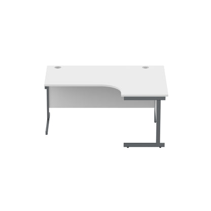Office Right Hand Corner Desk with Steel Single Upright Cantilever Frame (FSC)