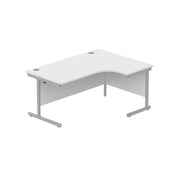 Office Right Hand Corner Desk with Steel Single Upright Cantilever Frame (FSC)