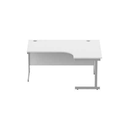 Office Right Hand Corner Desk with Steel Single Upright Cantilever Frame (FSC)