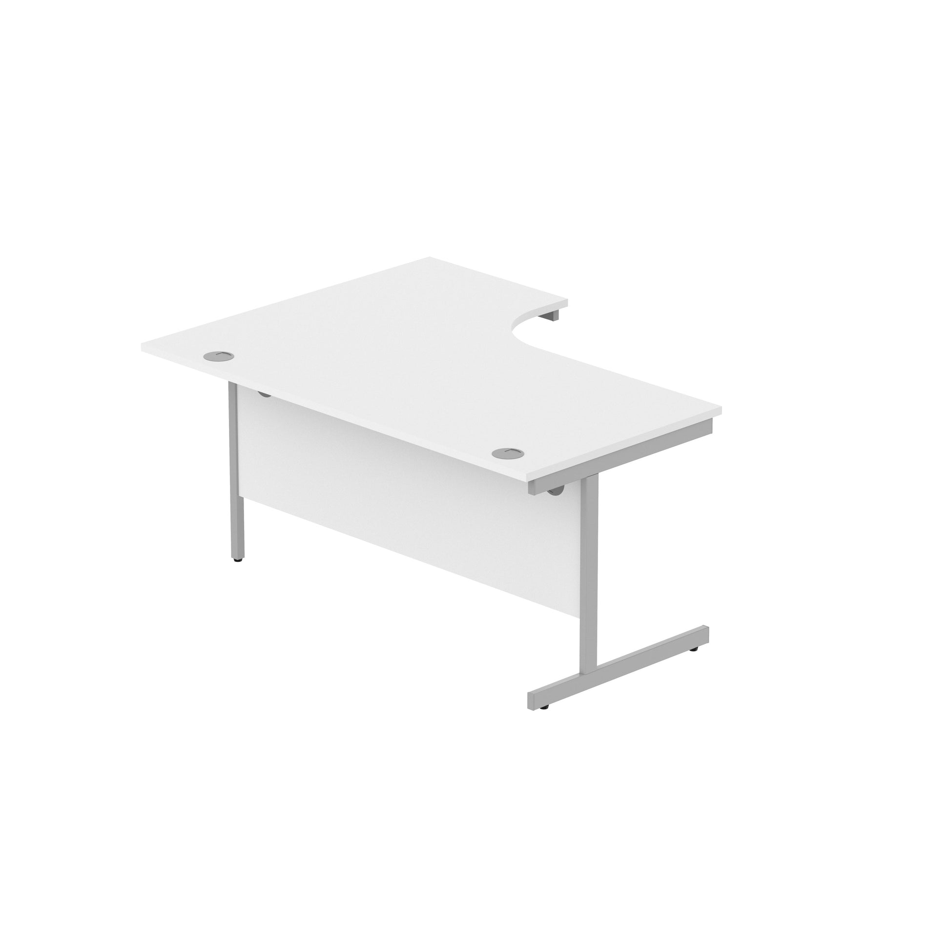 Office Right Hand Corner Desk with Steel Single Upright Cantilever Frame (FSC)