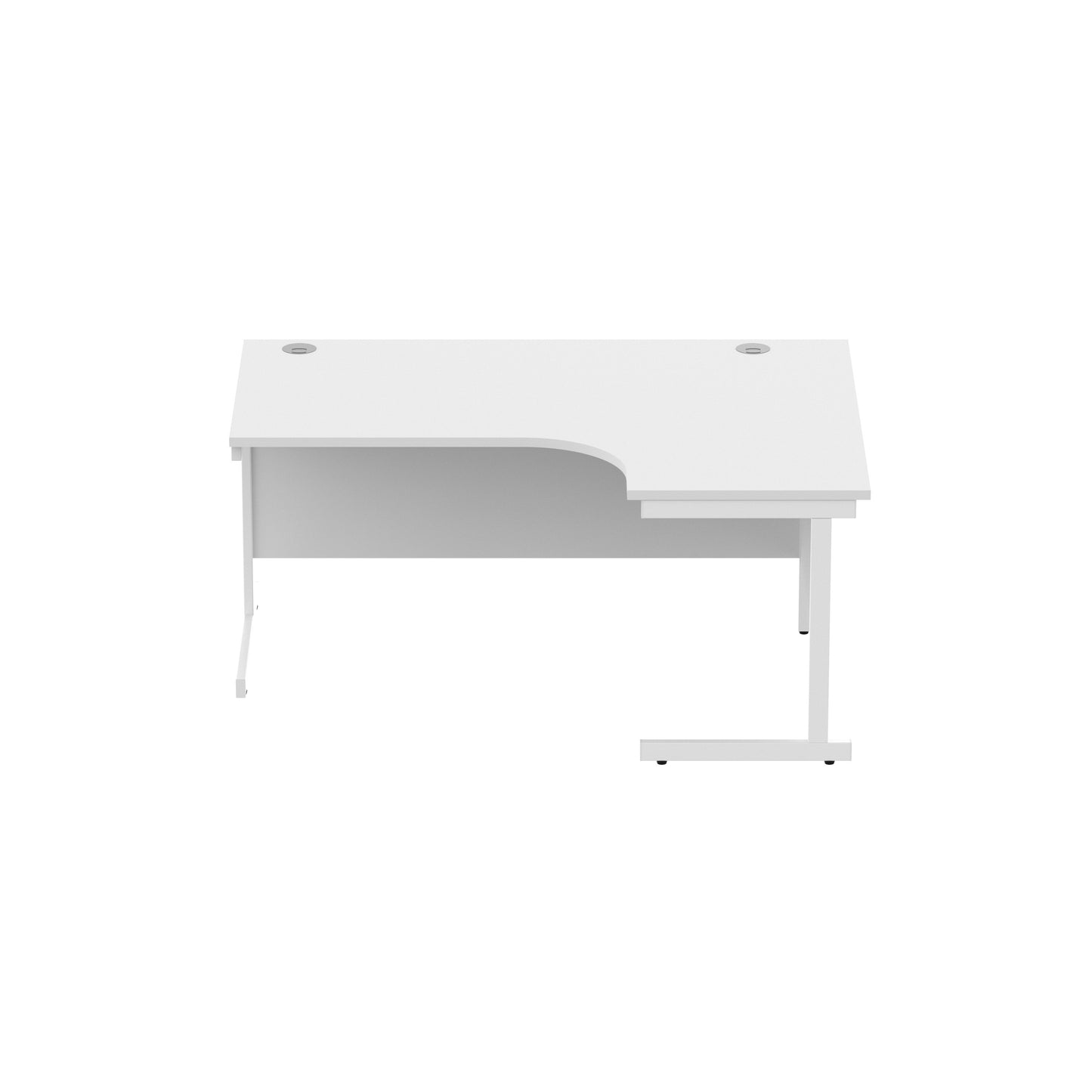 Office Right Hand Corner Desk with Steel Single Upright Cantilever Frame (FSC)
