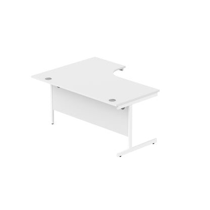 Office Right Hand Corner Desk with Steel Single Upright Cantilever Frame (FSC)