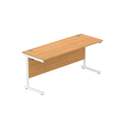 Core|Single Upright|Rectangular Desk (FSC)|1600x600|Norwegian Beech-White