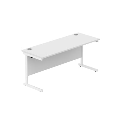 Core|Single Upright|Rectangular Desk (FSC)|1600X600|Arctic White-Arctic White