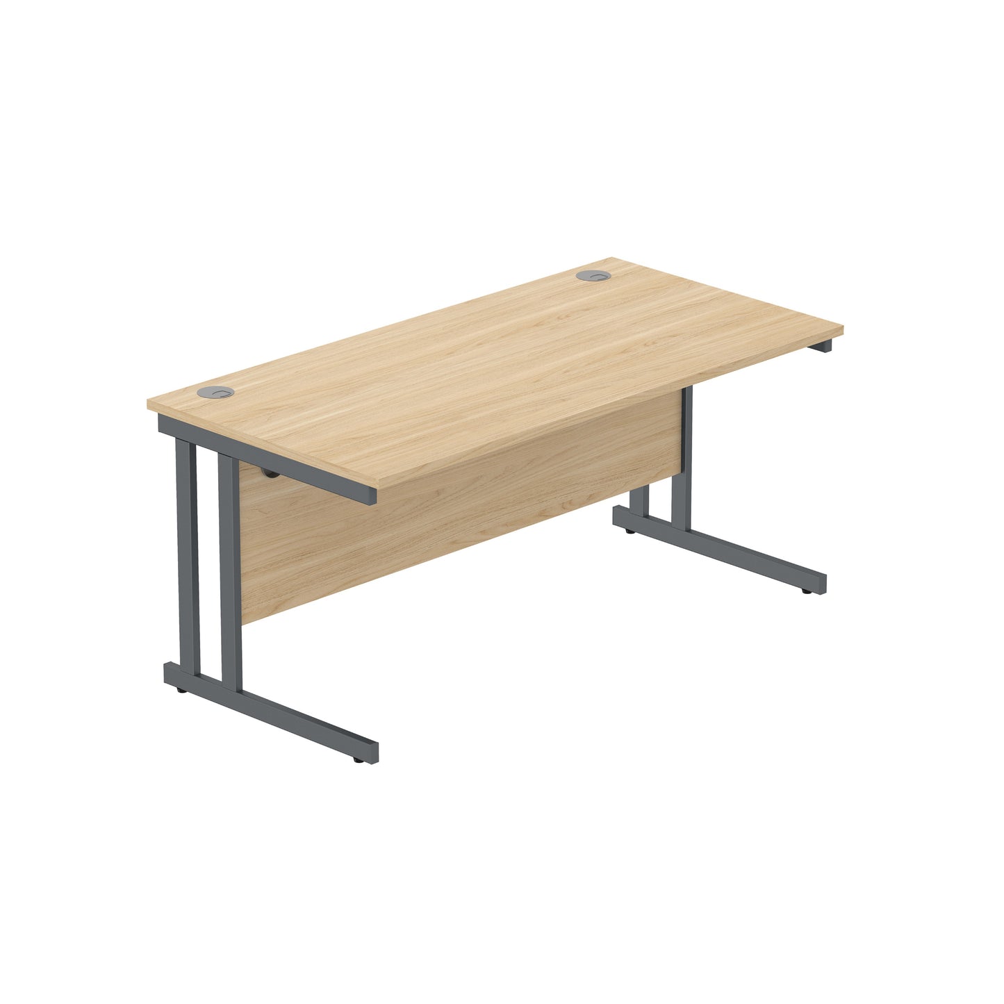 Core|Double Upright|Rectangular Desk (FSC)|1600X800|Canadian Oak-Graphite