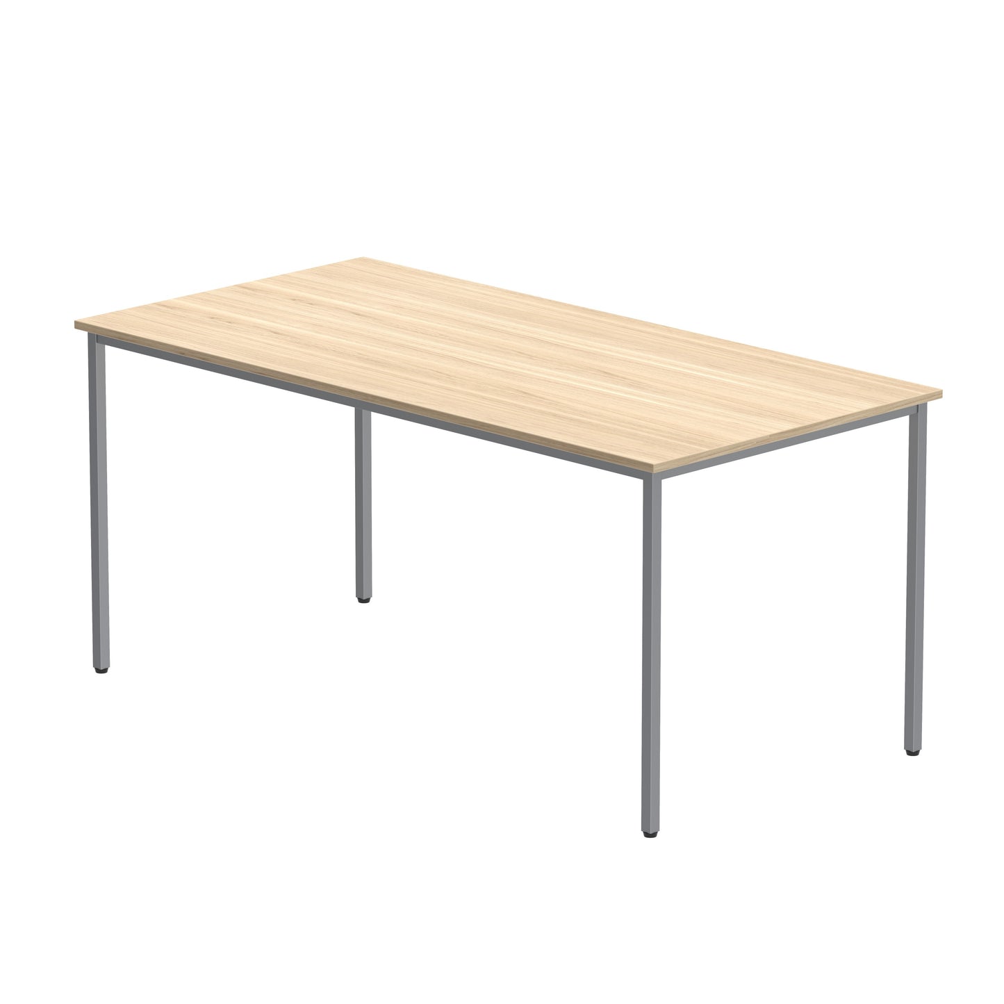 Core|Double Upright|Left Hand Radial Desk (FSC)1600X800|Arctic White-Silver
