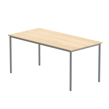 Core|Double Upright|Left Hand Radial Desk (FSC)1600X800|Arctic White-Silver