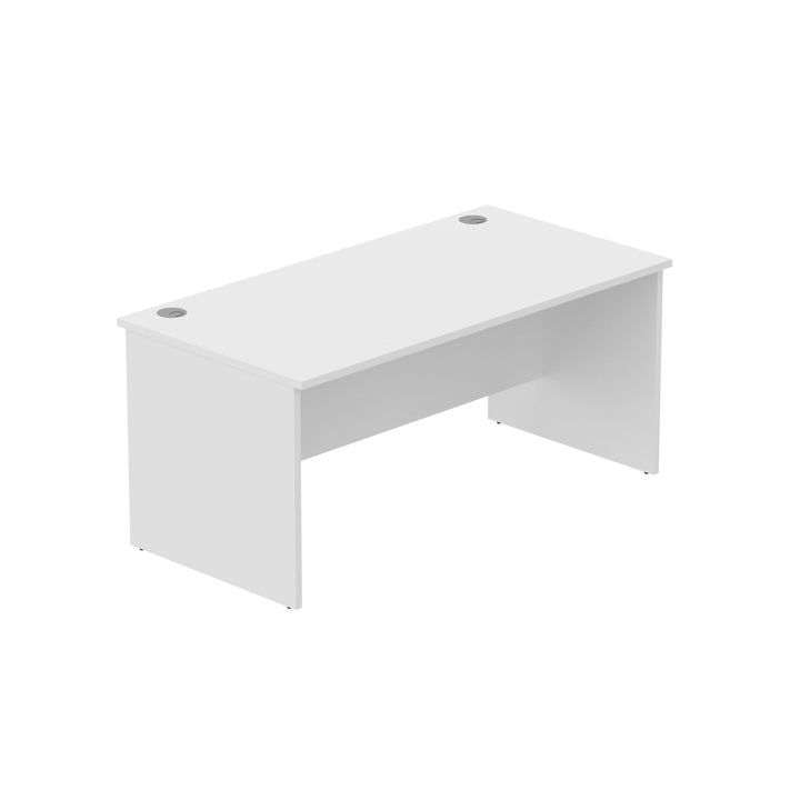 Core|Rectangular|Desk with Panel Legs|1600x800|White