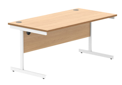 Core|Single Upright|Rectangular Desk (FSC)|1600X800|Norwegian Beech-White