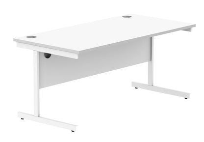 Core|Single Upright|Rectangular Desk (FSC)|1600X800|Arctic White-Arctic White