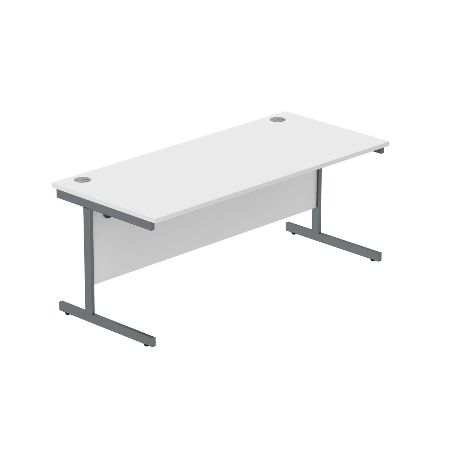 Core|Single Upright|Rectangular Desk (FSC)|1800X800|Arctic White-Graphite