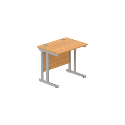 Core|Double Upright|Rectangular Desk (FSC)|800x600|Norwegian Beech-Silver