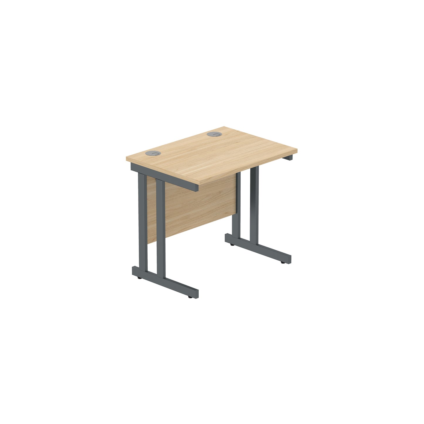 Core|Double Upright|Rectangular Desk (FSC)|800x600|Canadian Oak-Graphite