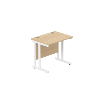 Core|Double Upright|Rectangular Desk (FSC)|800x600|Canadian Oak-White