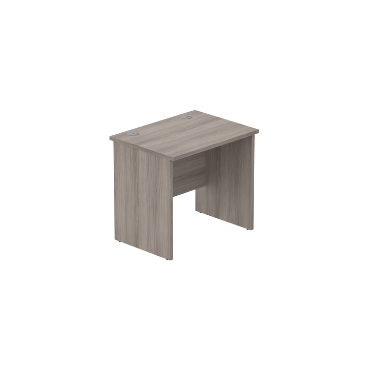 Core|Rectangular|Desk with Panel Legs|800x600|Alaskan Grey Oak
