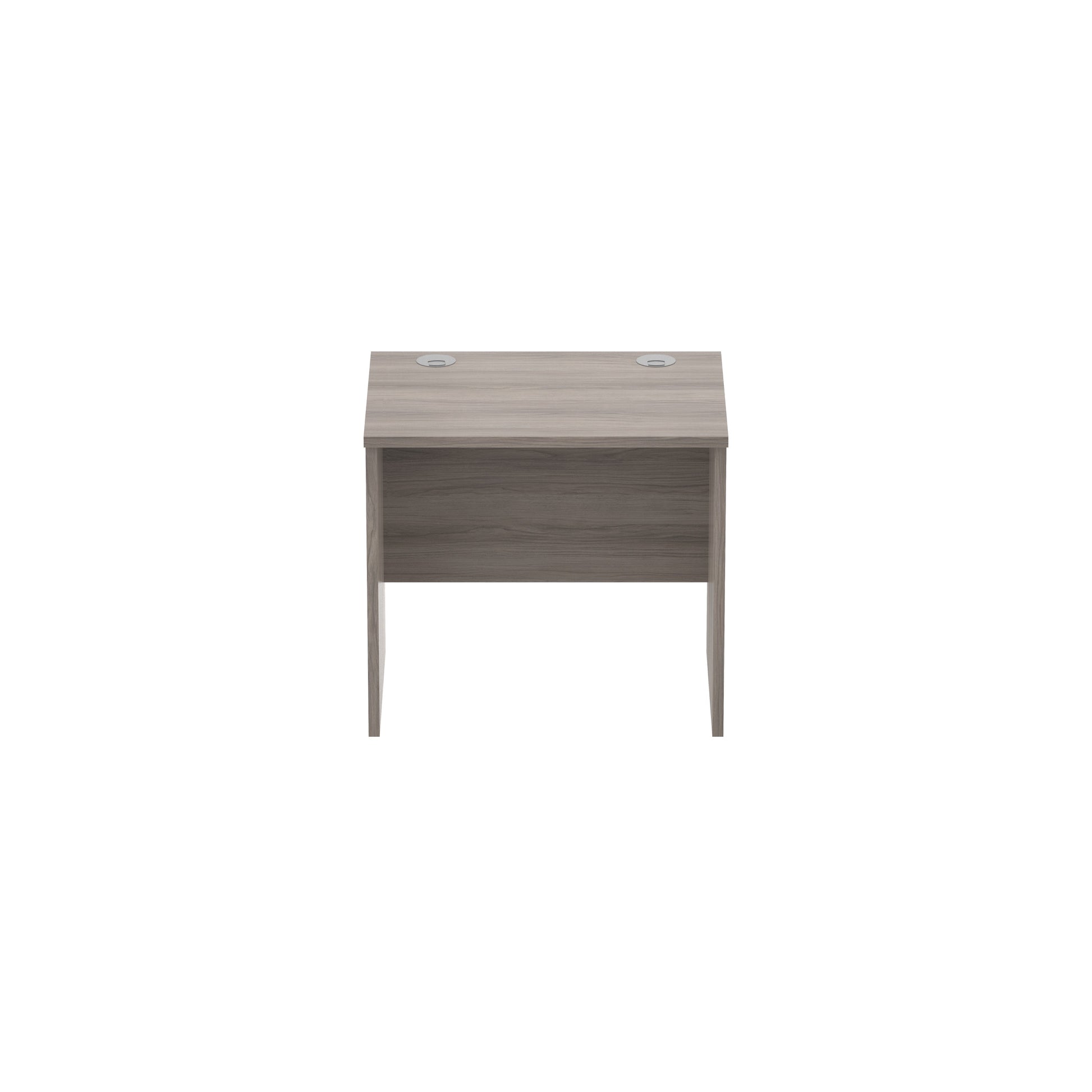 Core|Rectangular|Desk with Panel Legs|800x600|Alaskan Grey Oak