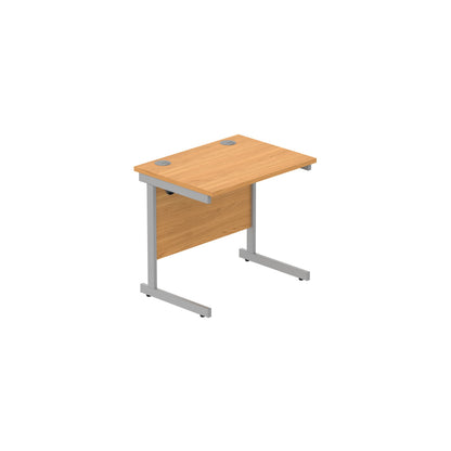 Core|Single Upright|Rectangular Desk (FSC)|800x600|Norwegian Beech-Silver
