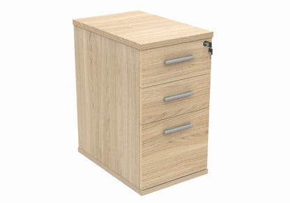 Core|Desk High Pedestal|600 Deep|Oak