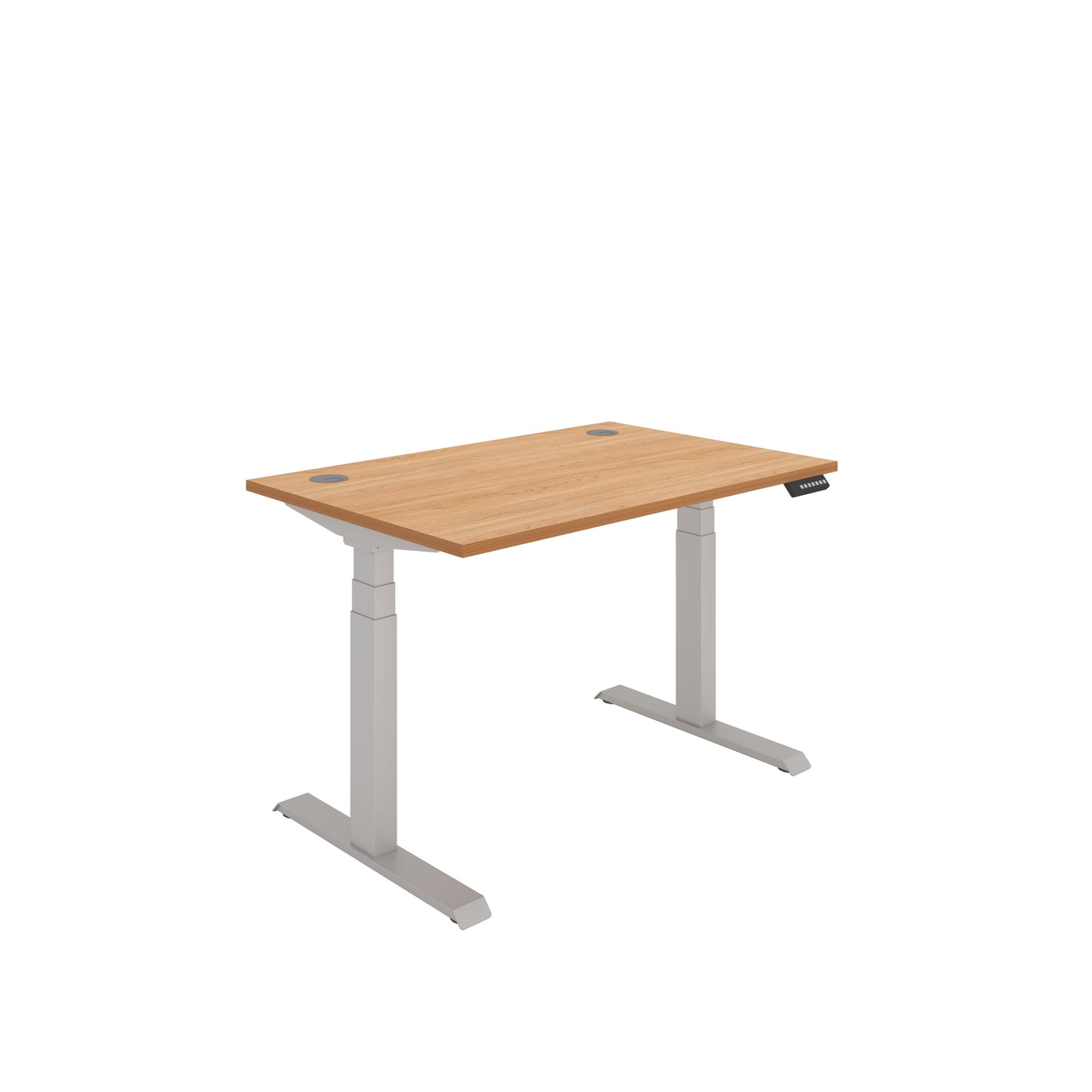 Core|Dual Motor|Sit Stand Desk (FSC)|1200x800|Beech-Silver