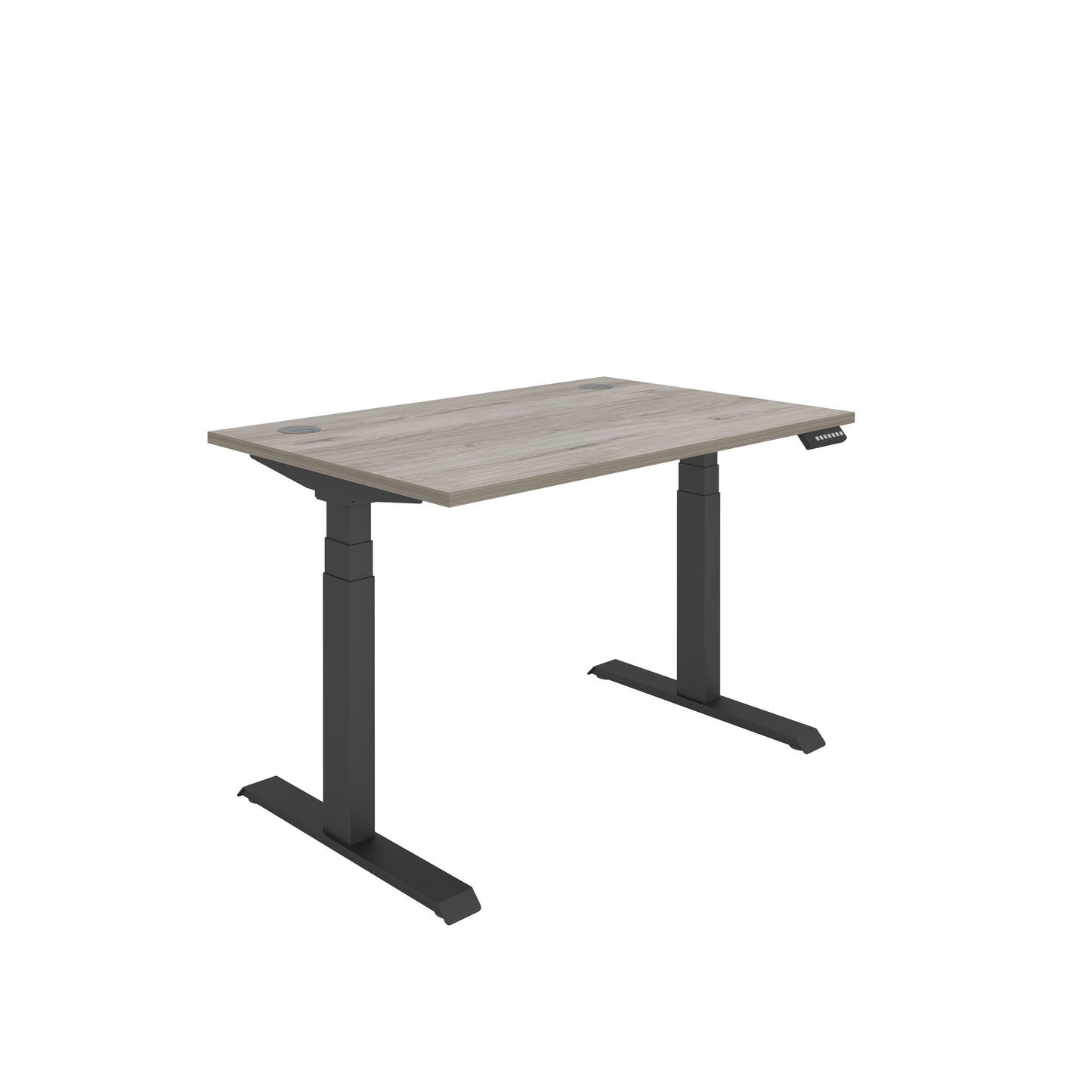Core|Dual Motor|Sit Stand Desk (FSC)|1200x800|Grey Oak-Black