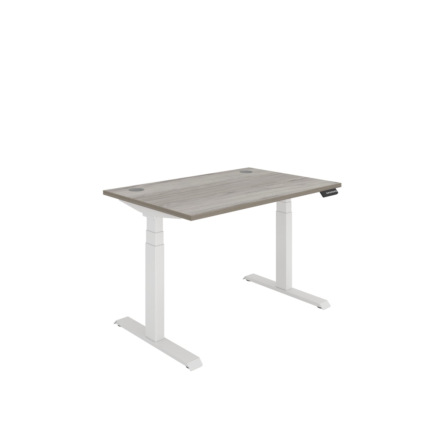 Core|Dual Motor|Sit Stand Desk (FSC)|1200x800|Grey Oak-White