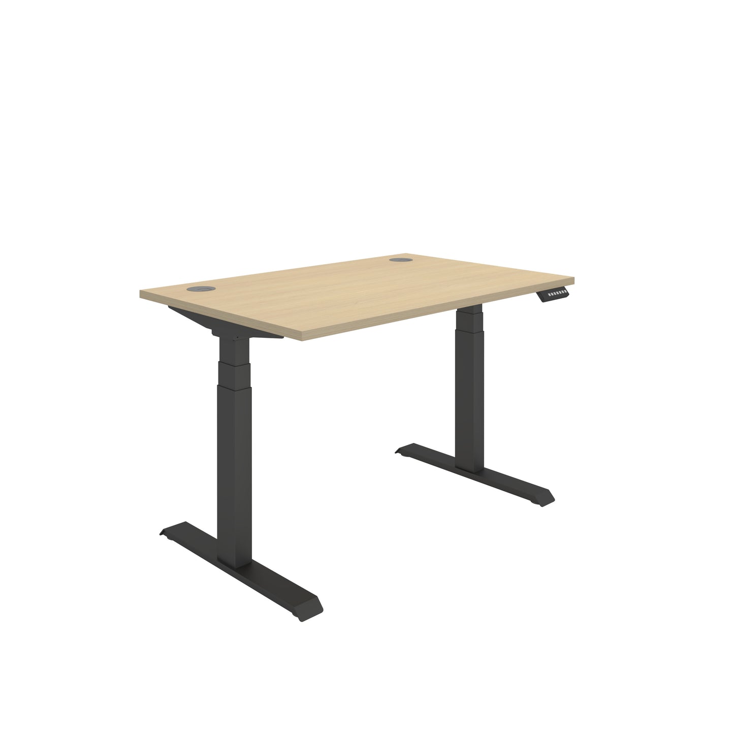 Core|Dual Motor|Sit Stand Desk (FSC)|1200x800|Oak-Black