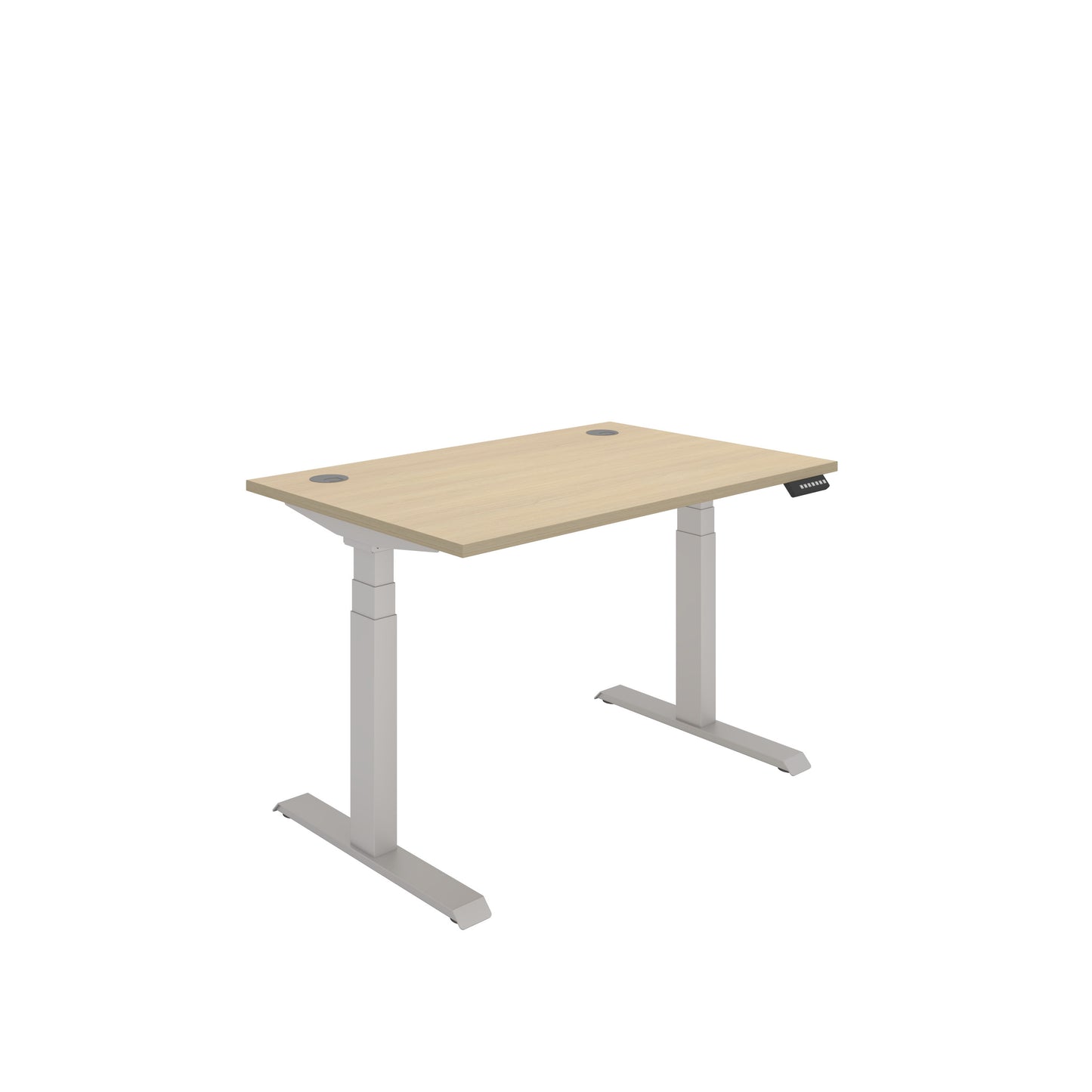 Core|Dual Motor|Sit Stand Desk (FSC)|1200x800|Oak-Silver