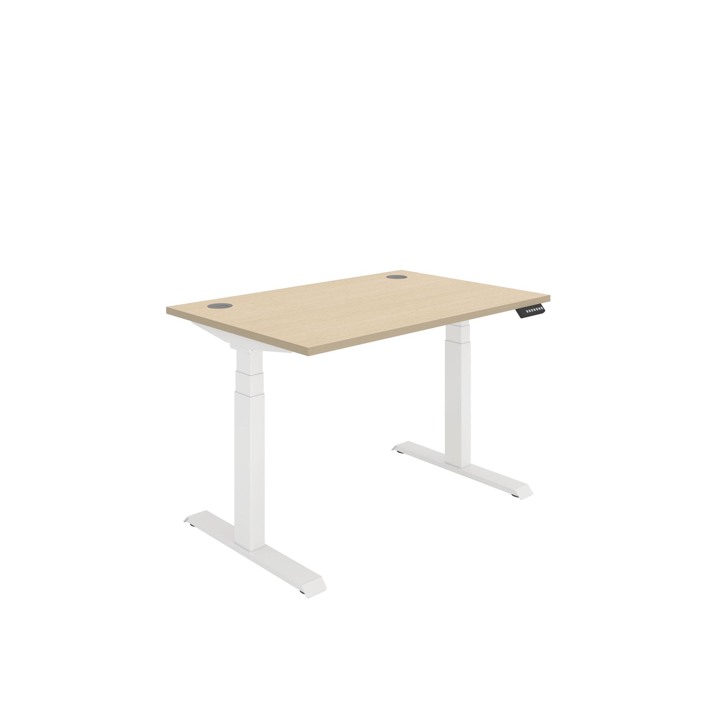 Core|Dual Motor|Sit Stand Desk (FSC)|1200x800|Oak-White