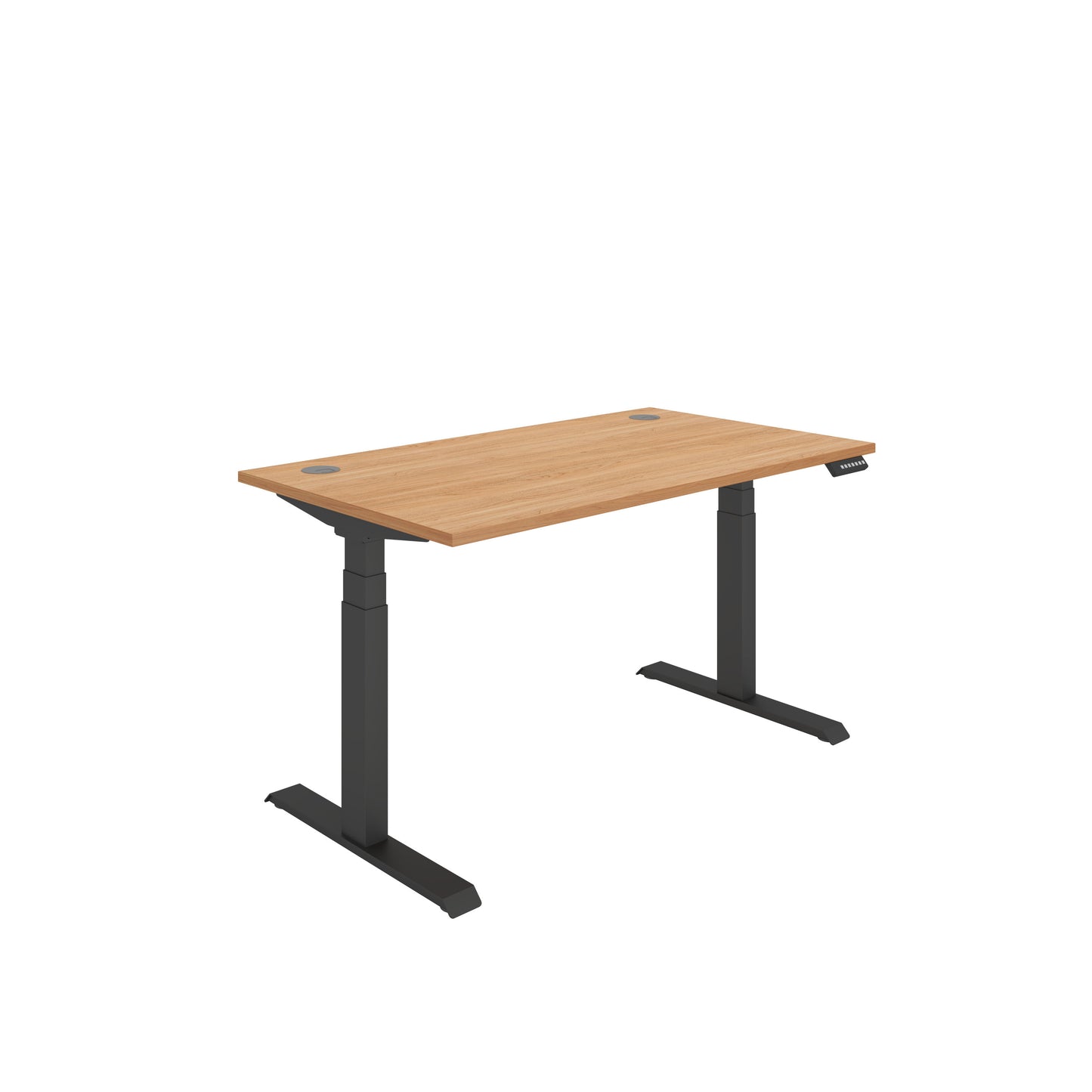 Core|Dual Motor|Sit Stand Desk (FSC)|1400x800|Beech-Black