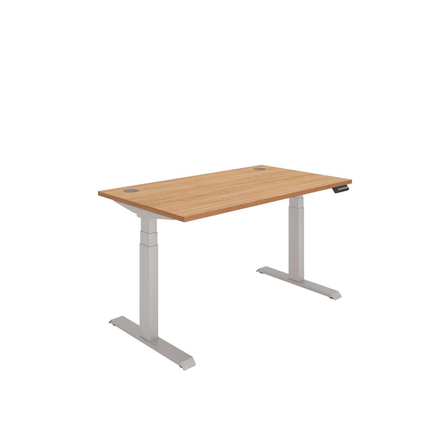 Core|Dual Motor|Sit Stand Desk (FSC)|1400x800|Beech-Silver