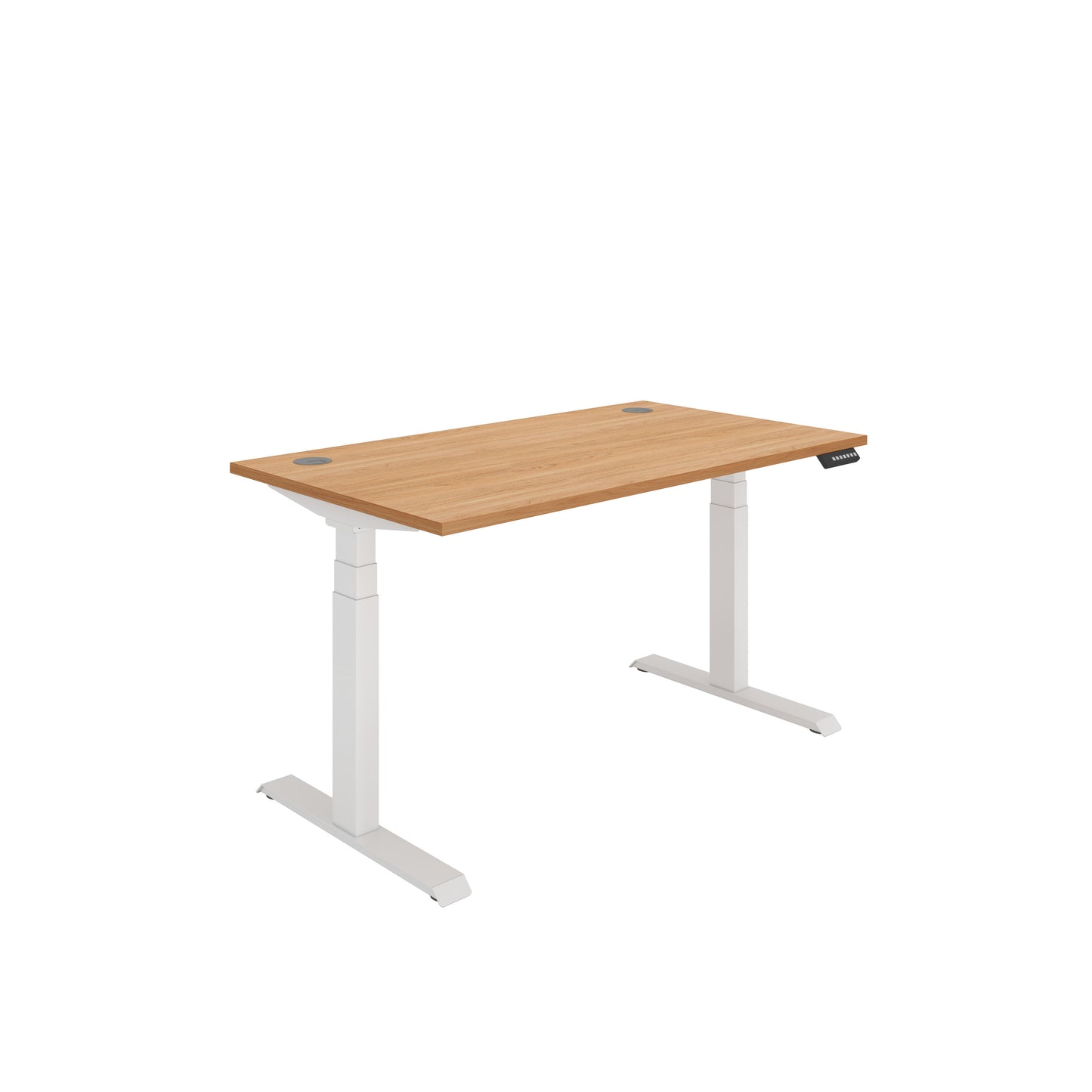 Core|Dual Motor|Sit Stand Desk (FSC)|1400x800|Beech-White