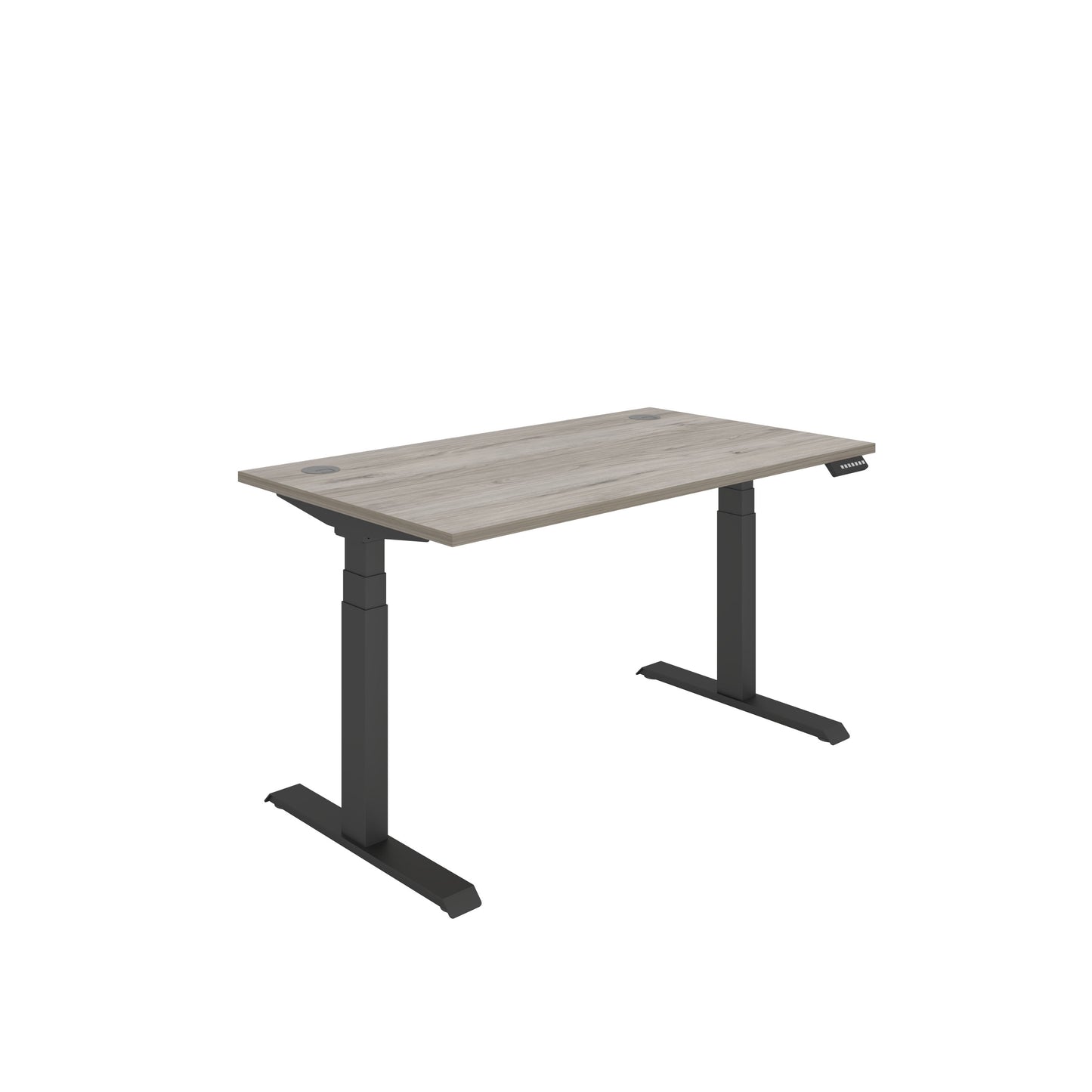Core|Dual Motor|Sit Stand Desk (FSC)|1400x800|Grey Oak-Black