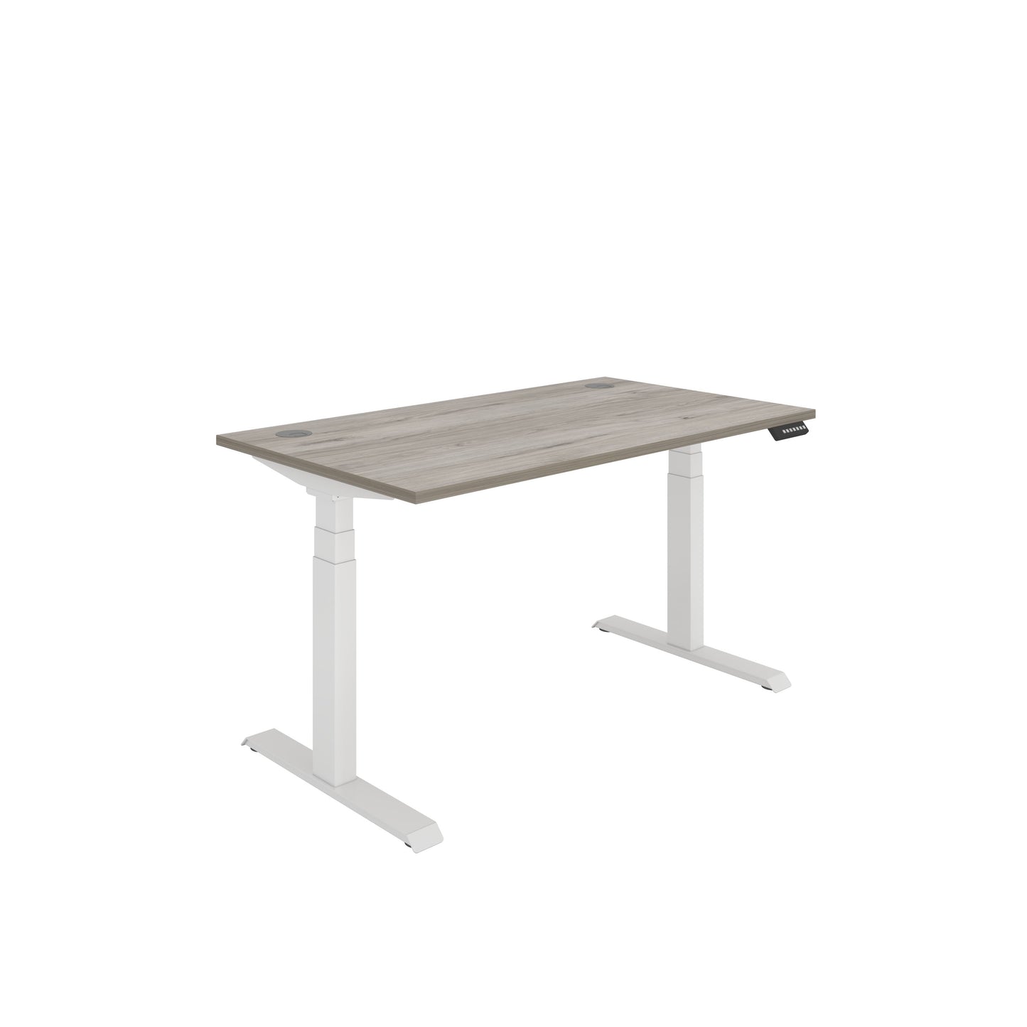 Core|Dual Motor|Sit Stand Desk (FSC)|1400x800|Grey Oak-White