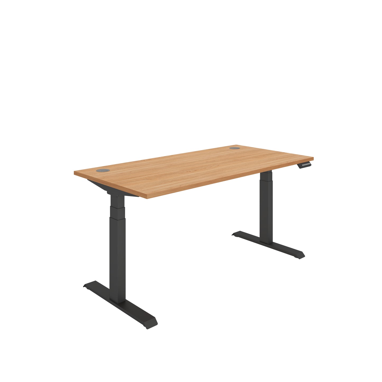 Core|Dual Motor|Sit Stand Desk (FSC)|1600x800|Beech-Black