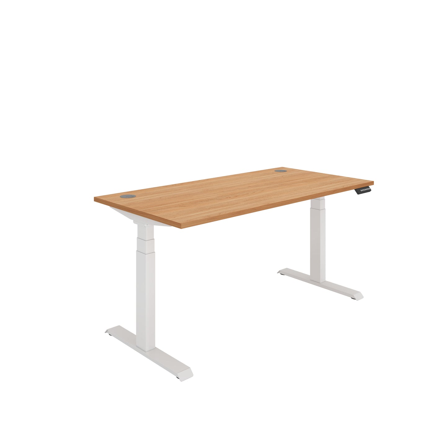 Core|Dual Motor|Sit Stand Desk (FSC)|1600x800|Beech-White