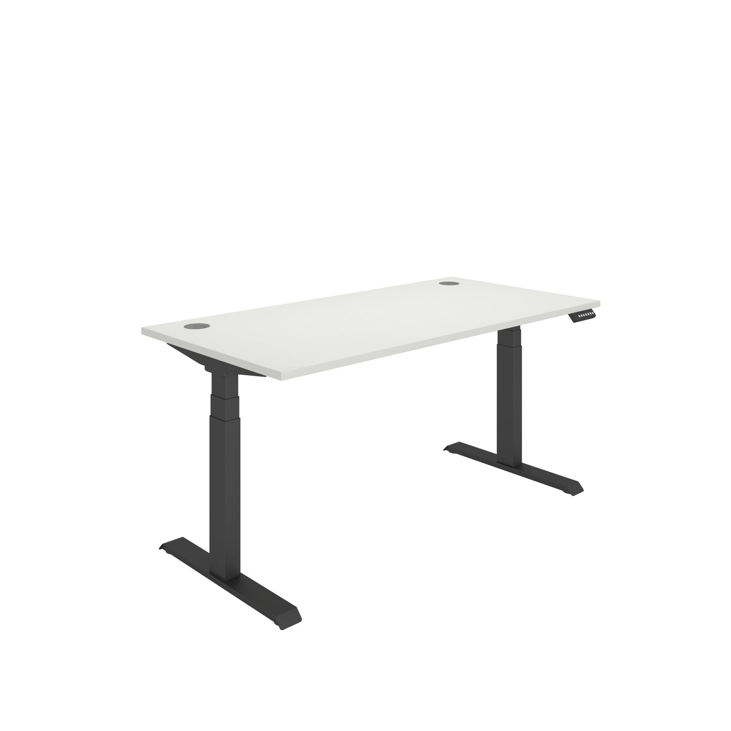 Core|Dual Motor|Sit Stand Desk (FSC)|1600x800|White-Black