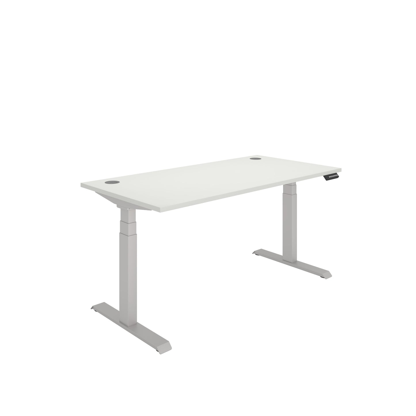 Core|Dual Motor|Sit Stand Desk (FSC)|1600x800|White-Silver