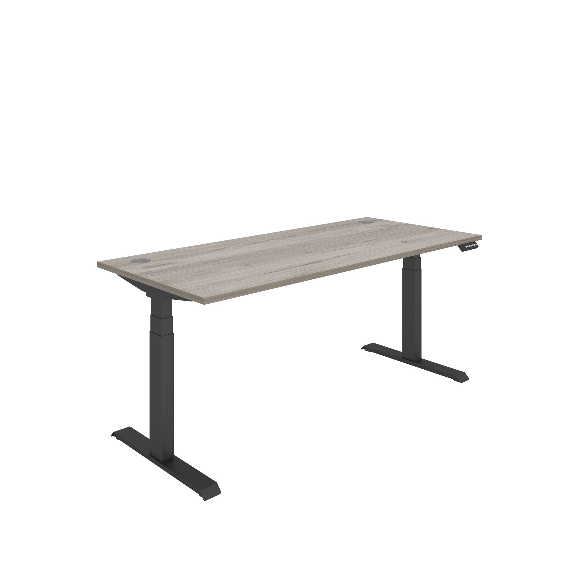 Core|Dual Motor|Sit Stand Desk (FSC)|1800x800|Grey Oak-Black