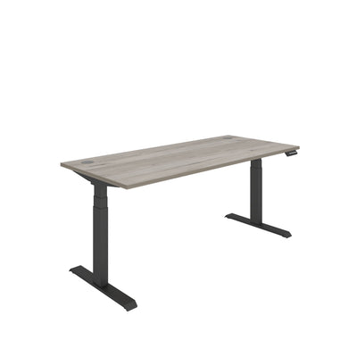 Core|Dual Motor|Sit Stand Desk (FSC)|1800x800|Grey Oak-Black