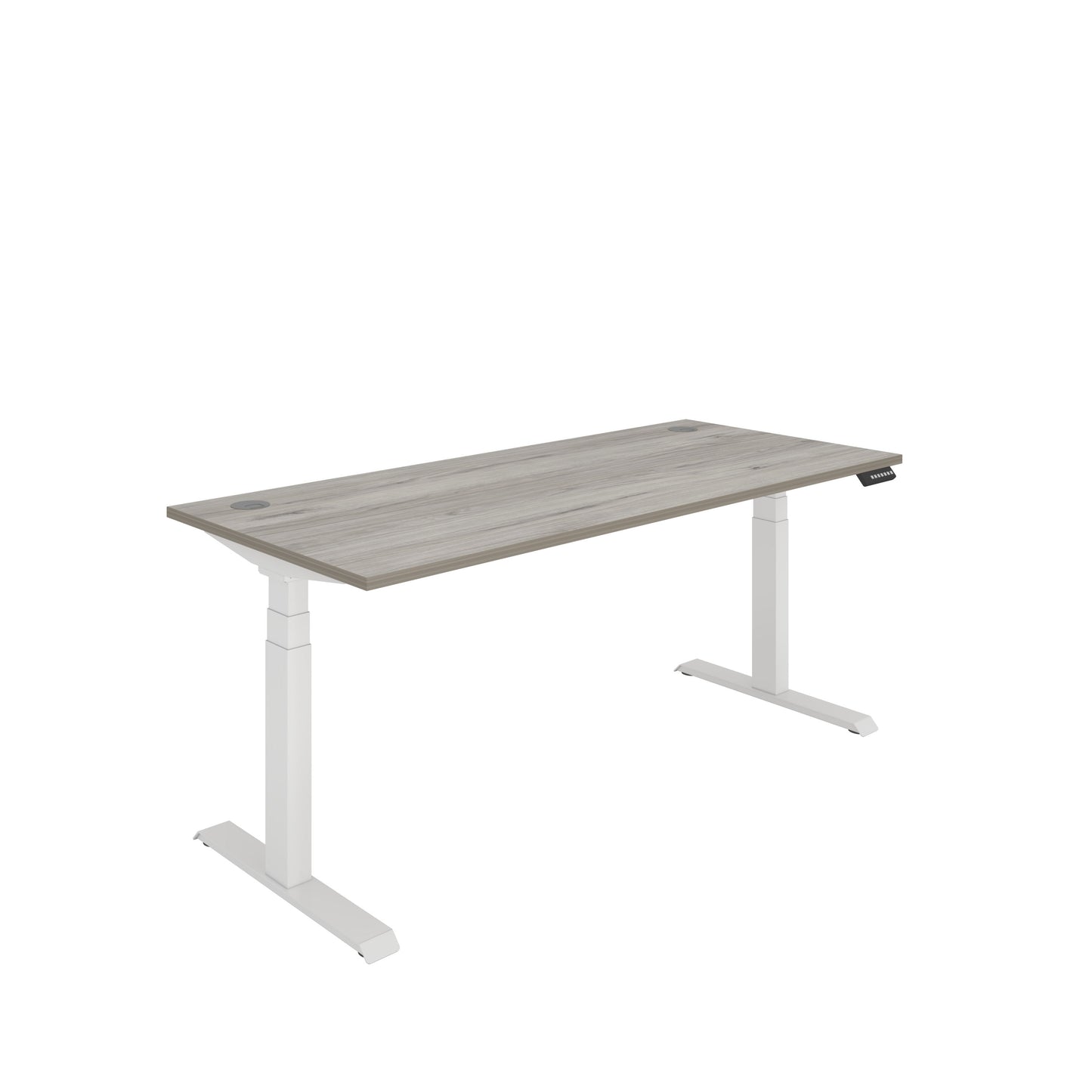 Core|Dual Motor|Sit Stand Desk (FSC)|1800x800|Grey Oak-White