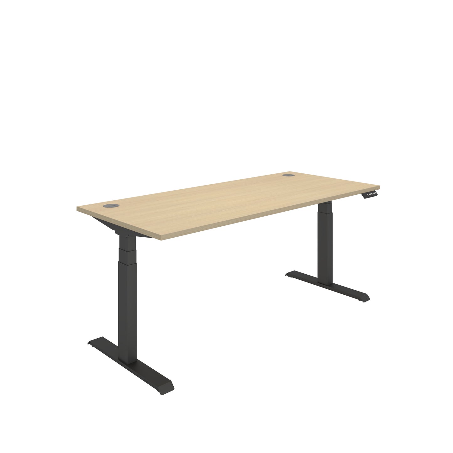 Core|Dual Motor|Sit Stand Desk (FSC)|1800x800|Oak-Black