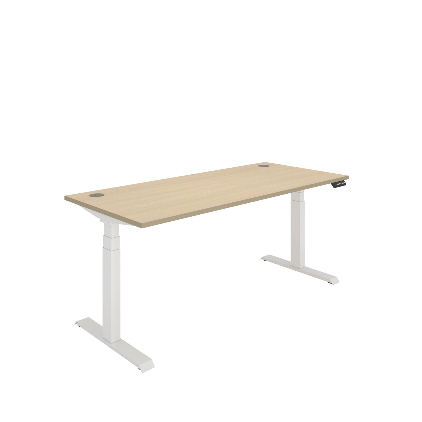 Core|Dual Motor|Sit Stand Desk (FSC)|1800x800|Oak-White