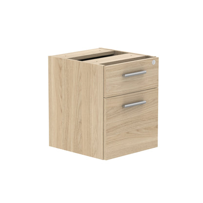 Core|2 Drawer|Fixed Under Desk Pedestal (FSC)|Canadian Oak