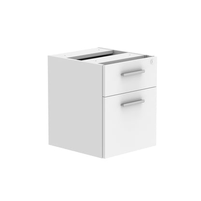 Core|2 Drawer|Fixed Under Desk Pedestal (FSC)|Arctic White
