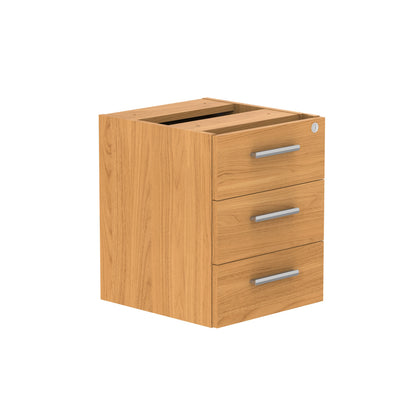Core|3 Drawer|Fixed Under Desk Pedestal (FSC)|Norwegian Beech