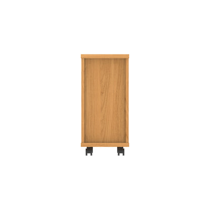 Core|3 Drawer|Narrow Mobile Under Desk Pedestal (FSC)|Norwegian Beech