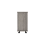 Core|3 Drawer|Narrow Mobile Under Desk Pedestal (FSC)|Alaskan Grey Oak