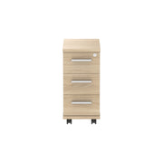 Core|3 Drawer|Narrow Mobile Under Desk Pedestal (FSC)|Canadian Oak
